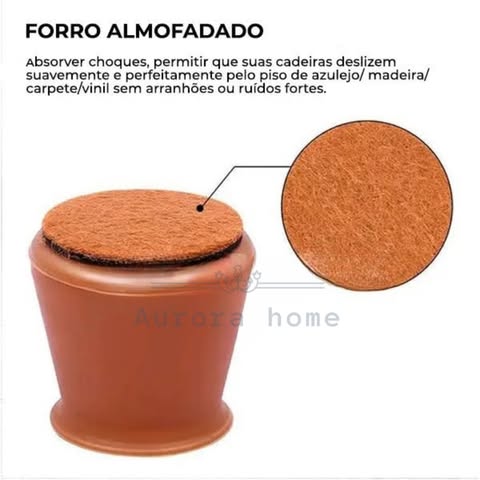 Tampa de Silicone para Pés de Móveis